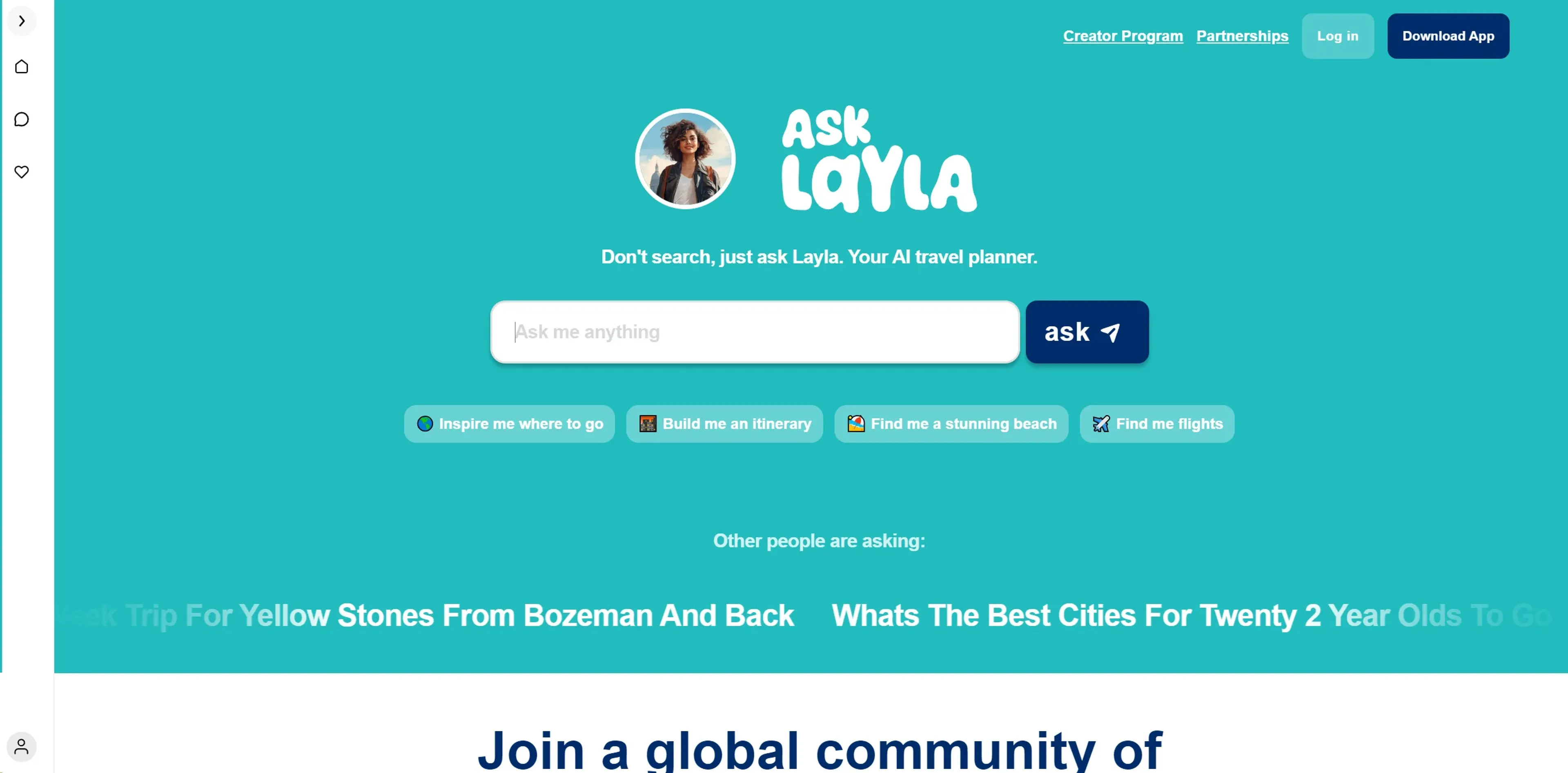 Ask Layla product screenshot