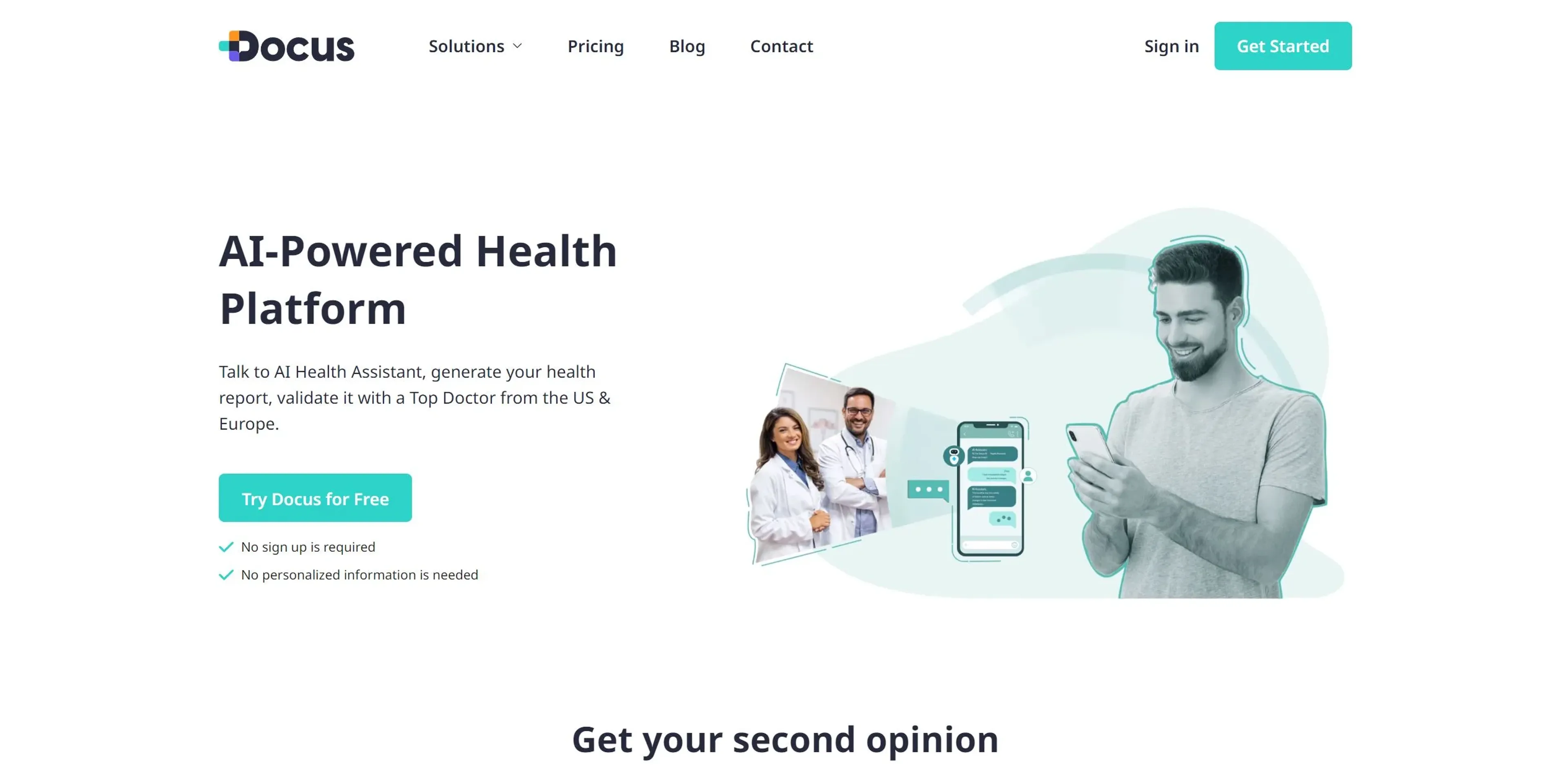 Docus product screenshot