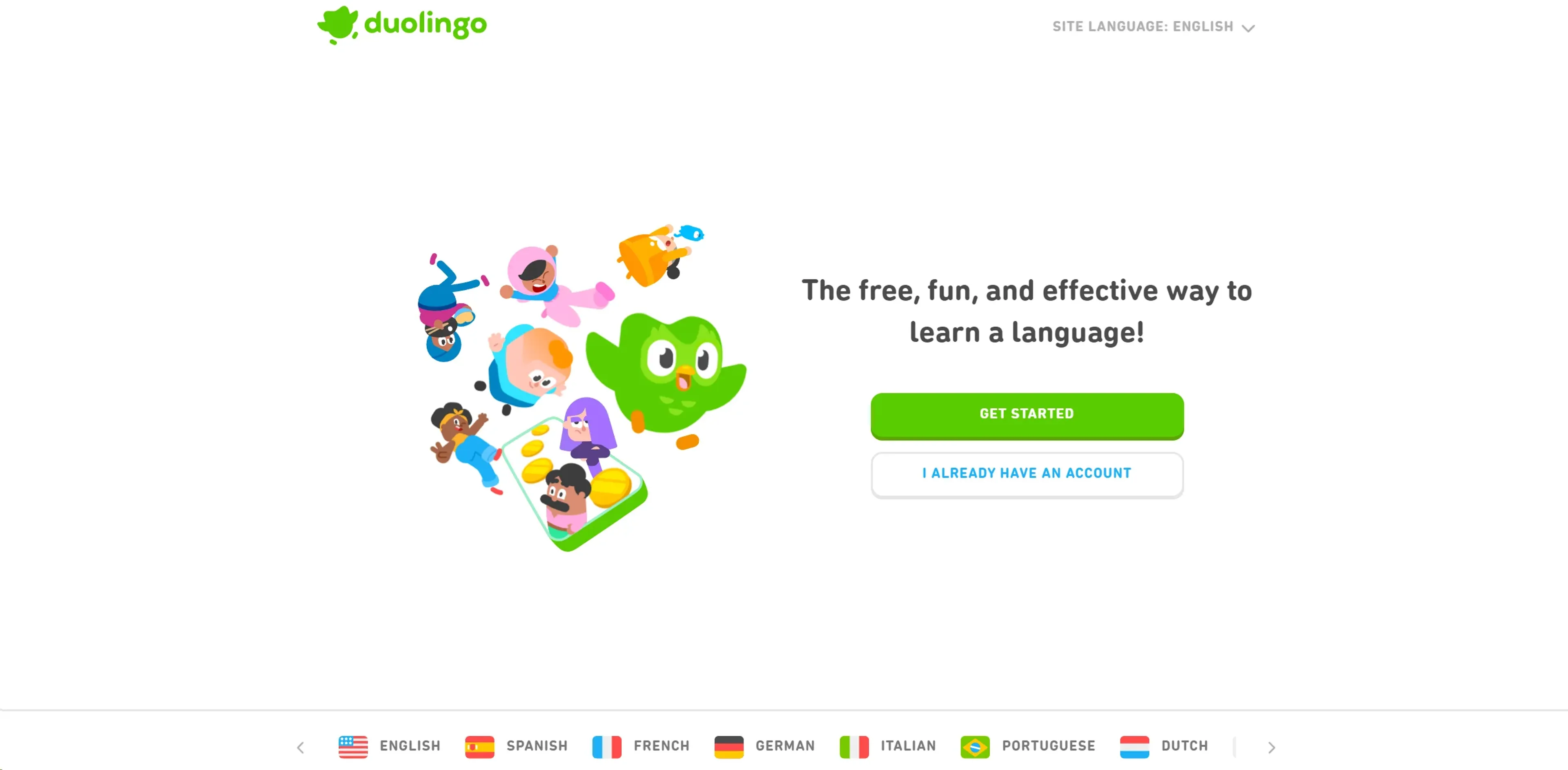 Duolingo product screenshot