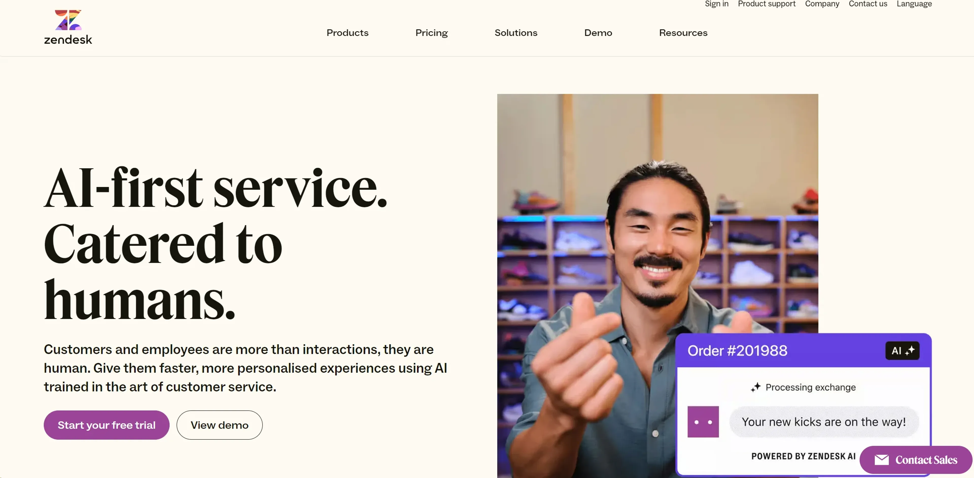 Zendesk product screenshot